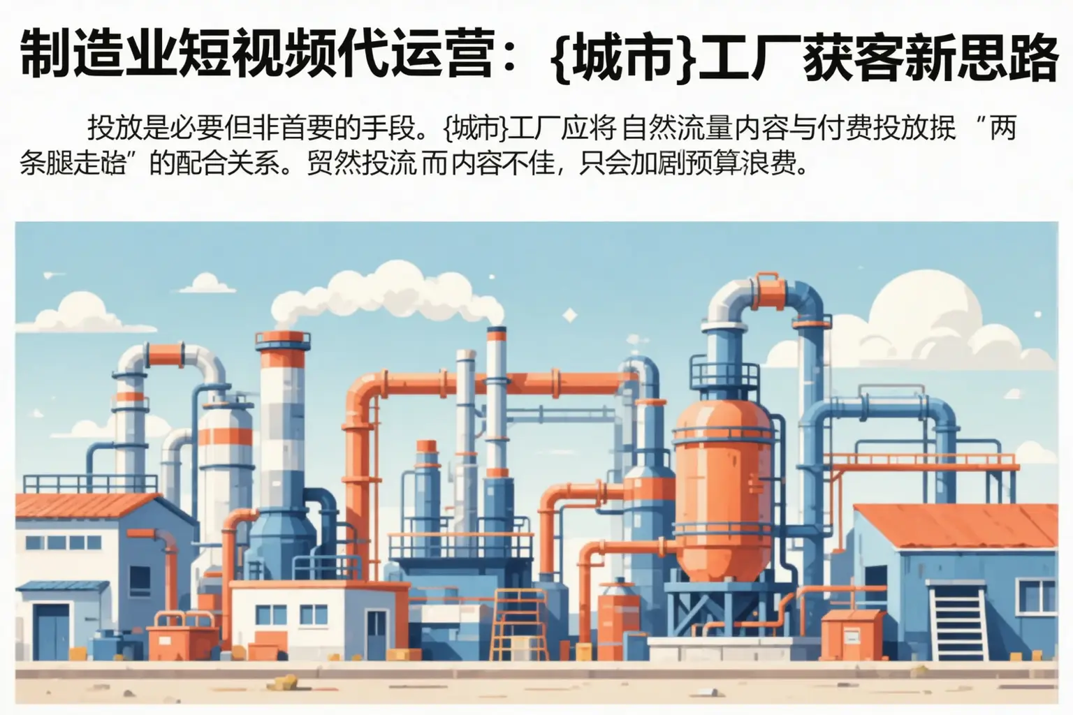 制造业短视频代运营:武汉工厂获客新思路