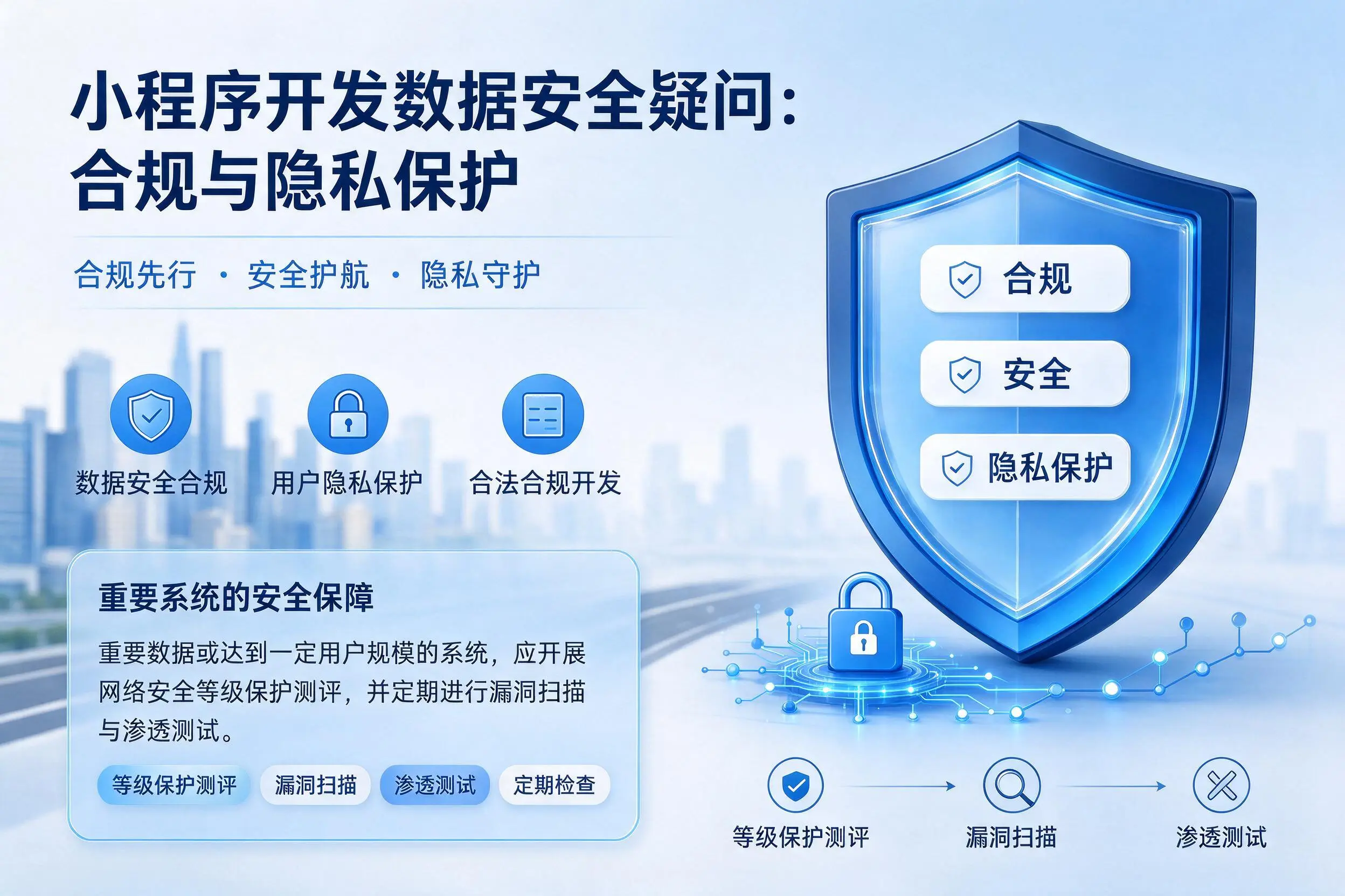 武汉小程序开发数据安全疑问：合规与隐私保护