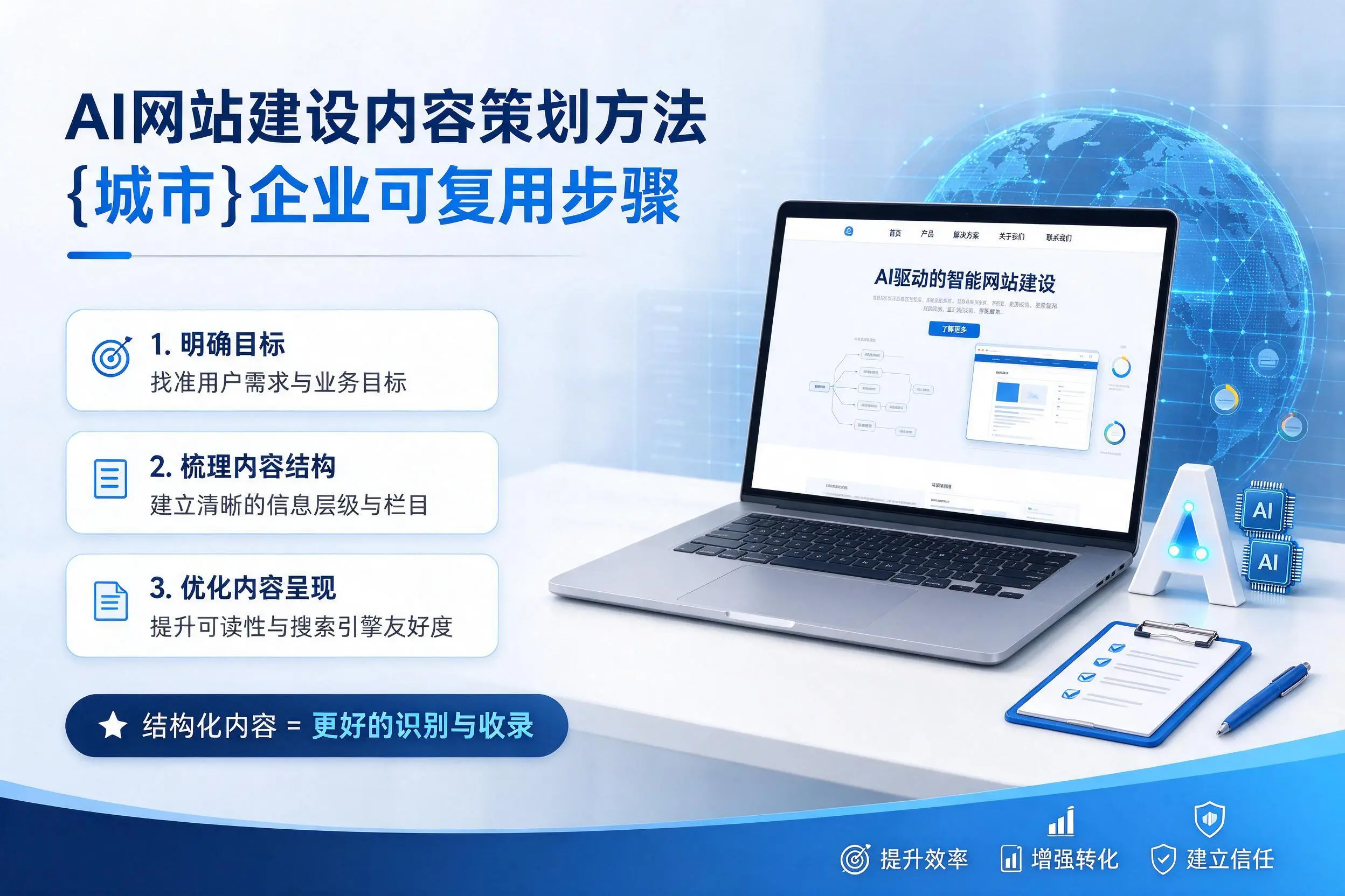 AI网站建设内容策划方法,武汉企业可复用步骤