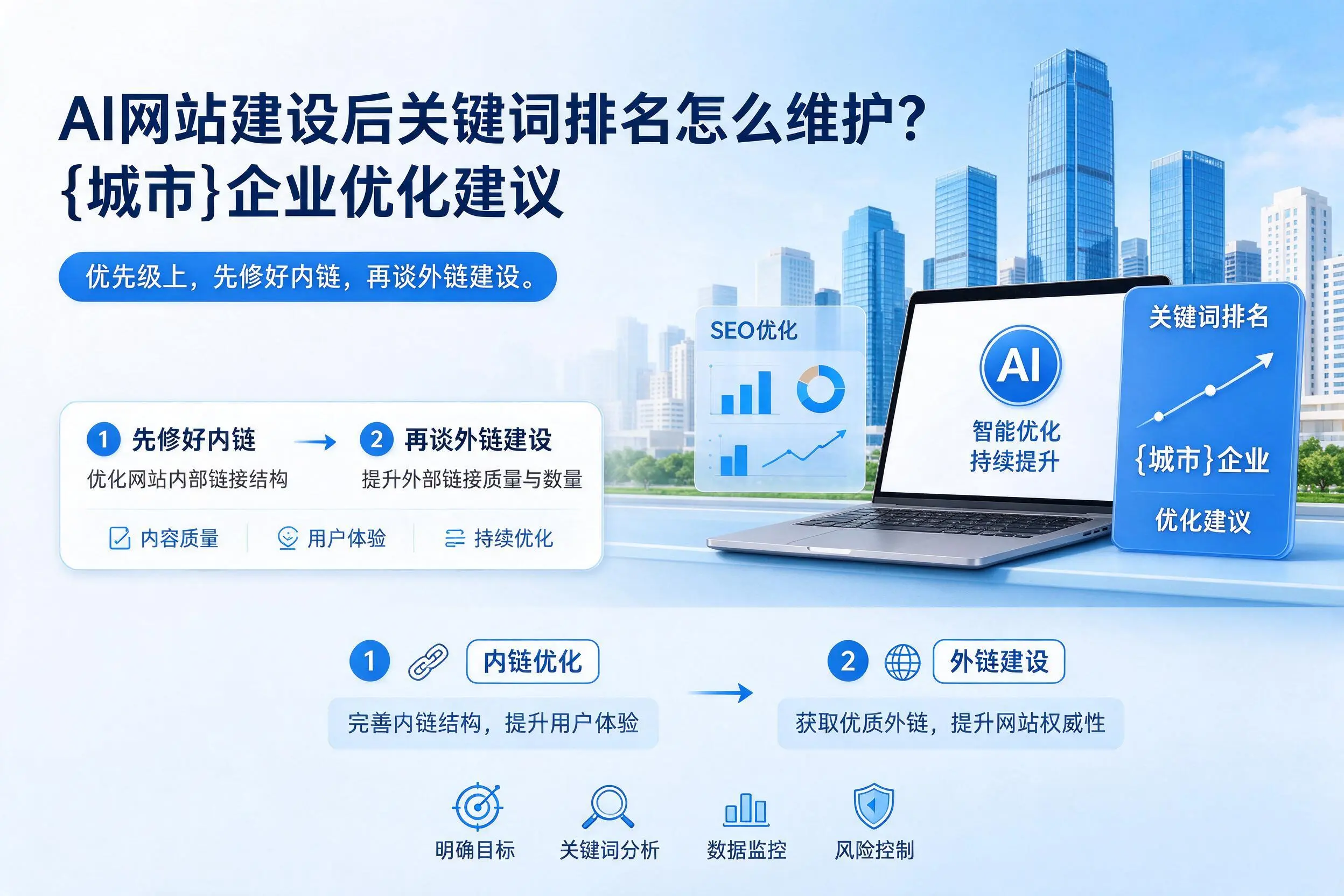 AI网站建设后关键词排名怎么维护?武汉企业优化建议