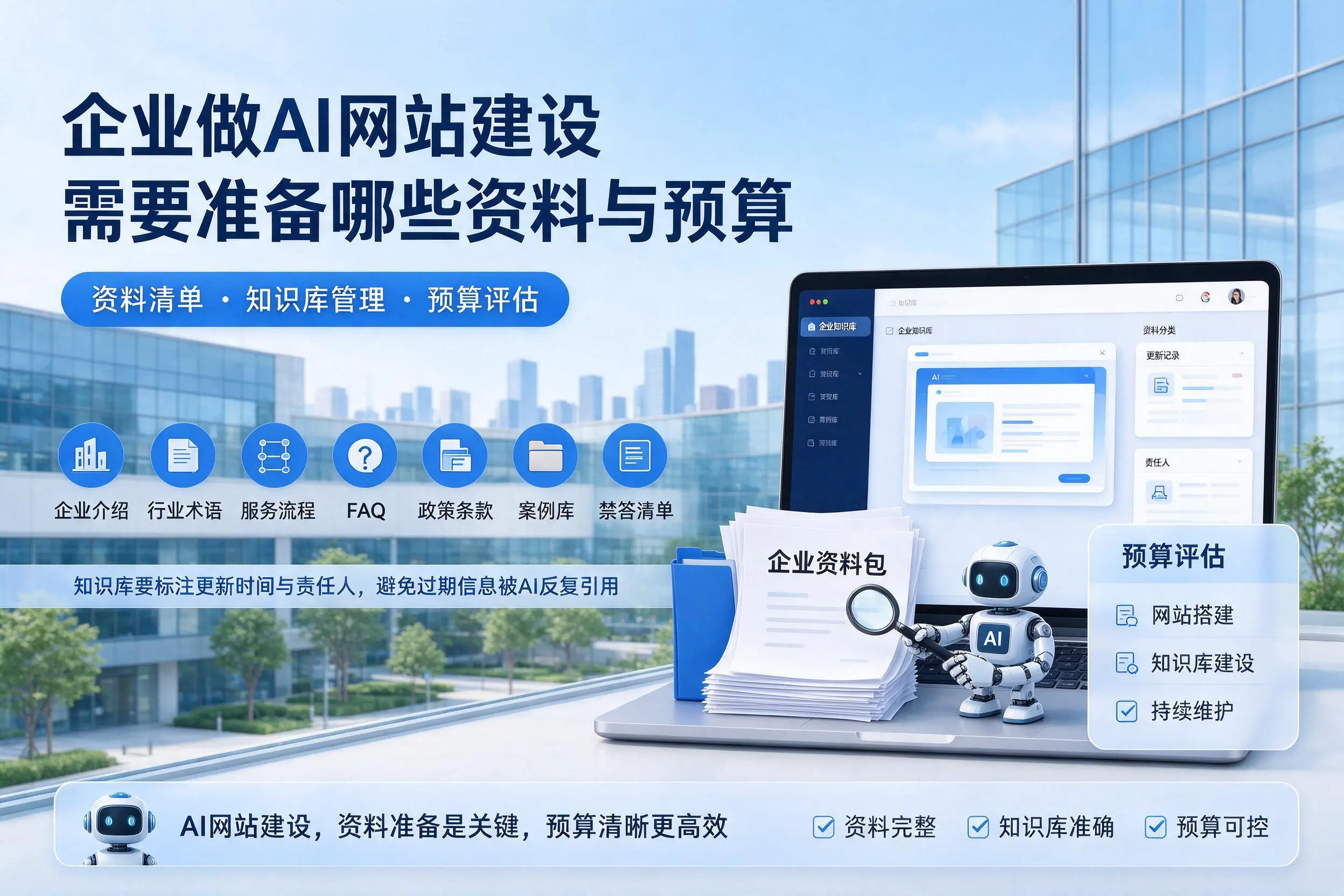 武汉企业做AI网站建设需要准备哪些资料与预算