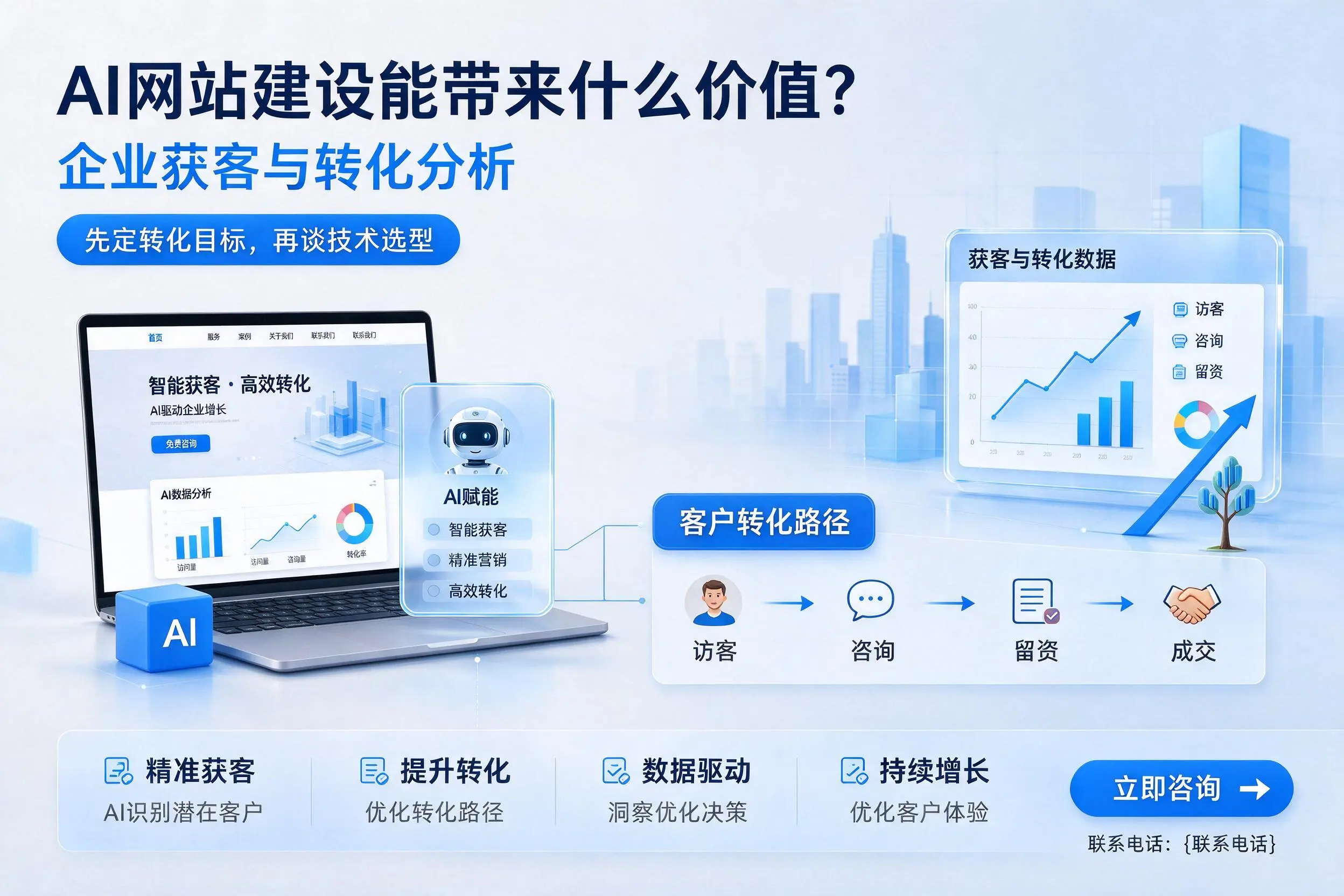 AI网站建设能带来什么价值?武汉企业获客与转化分析