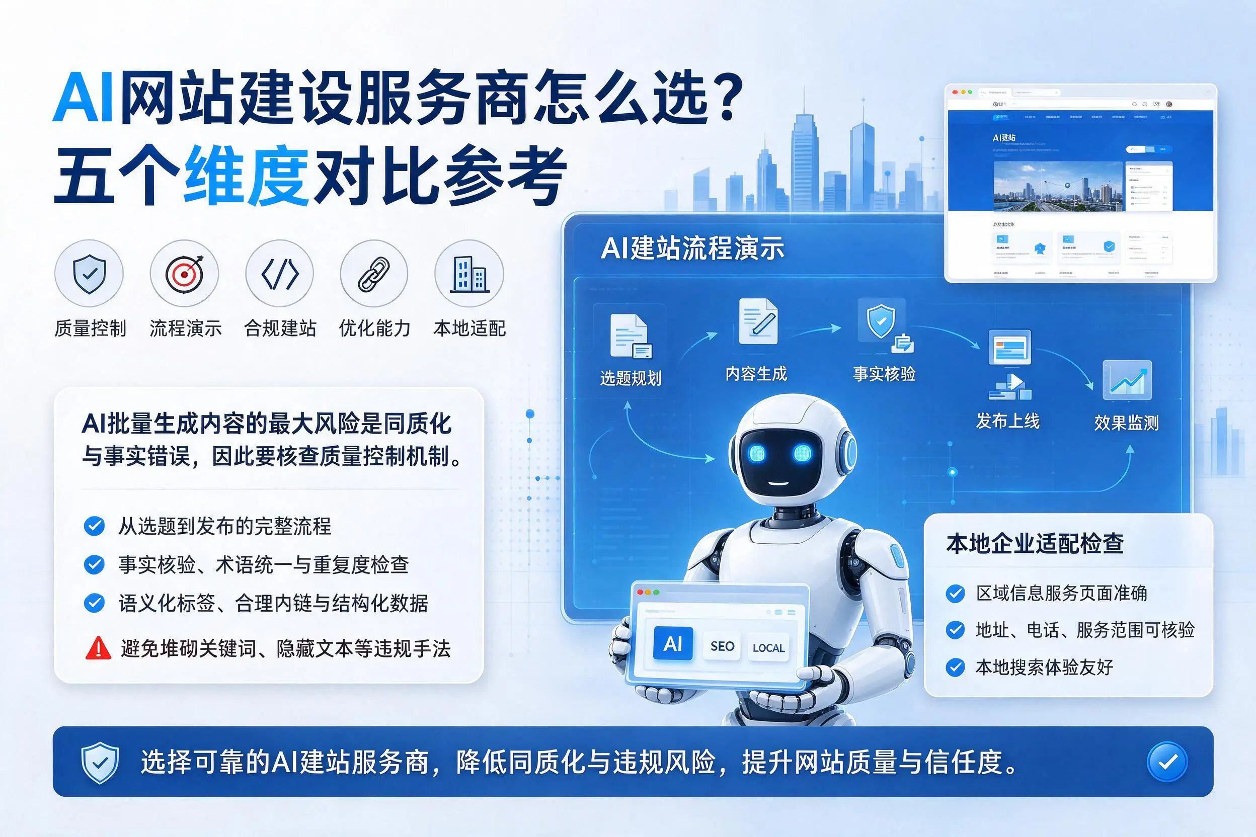 武汉AI网站建设服务商怎么选？五个维度对比参考