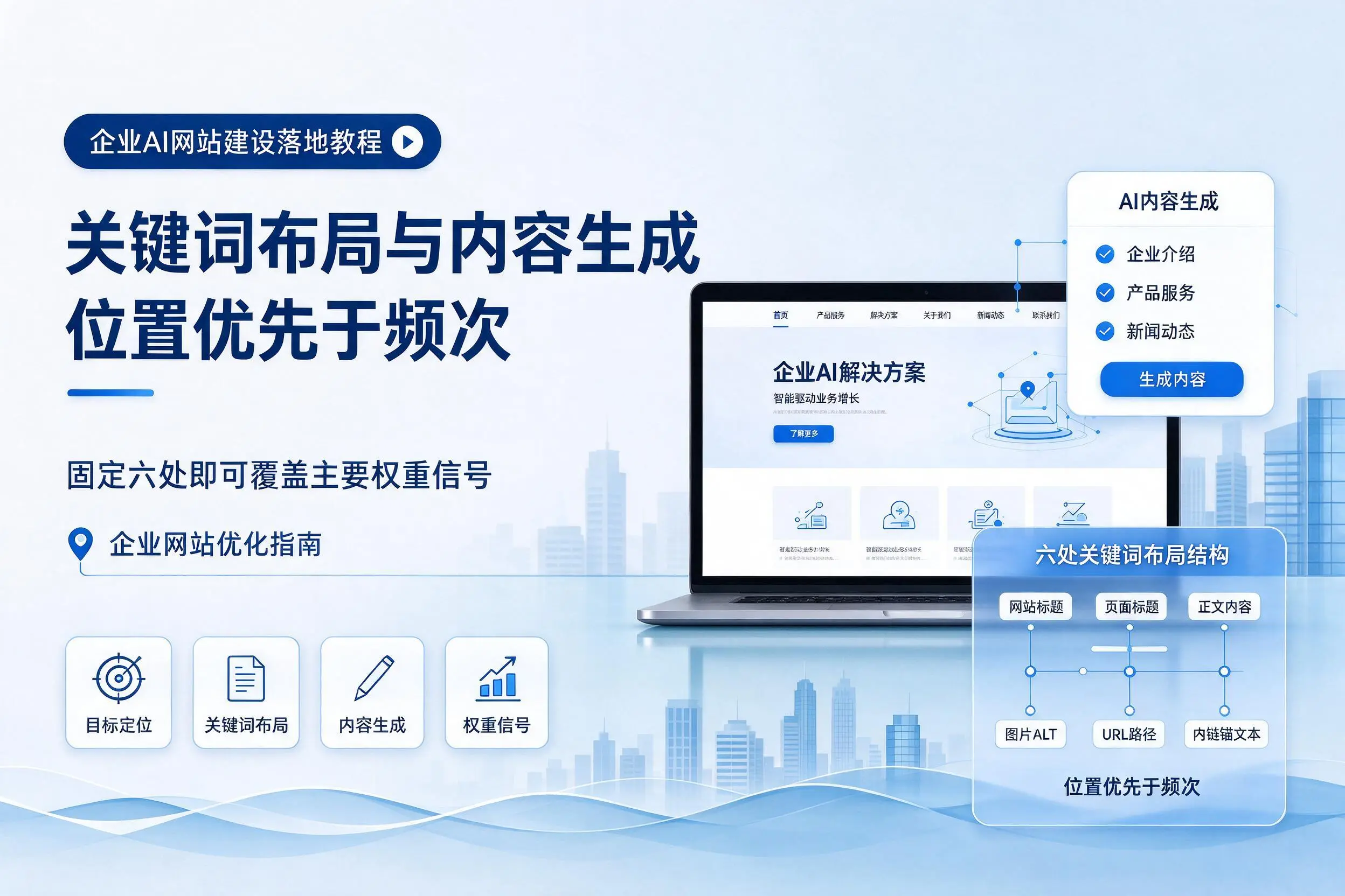 武汉企业AI网站建设落地教程:关键词布局与内容生成